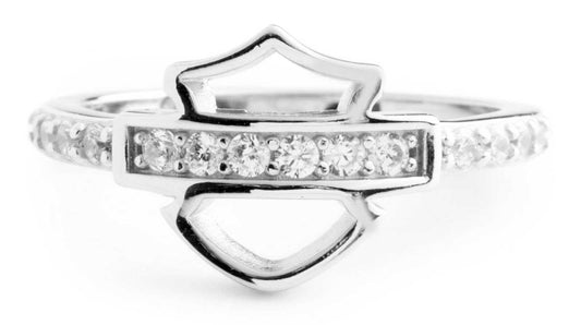Bague Harley-Davidson® pour femme, ornée du logo B&S - 34R00022