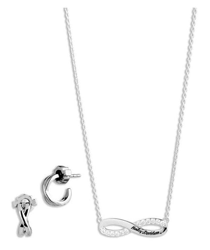 Ensemble collier et boucles d'oreilles Harley-Davidson® pour femme - 34S00015