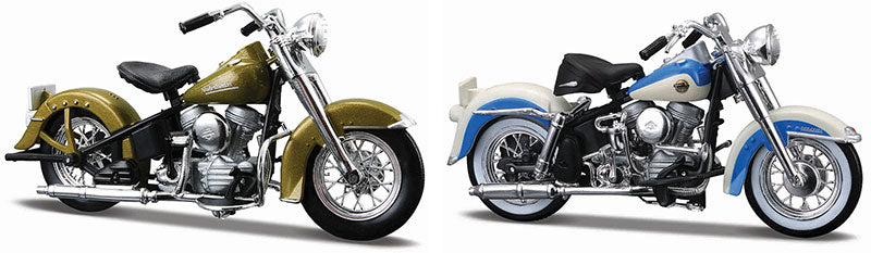 Pack de 2 motos Harley-Davidson des années 50 - 37301-00/50
