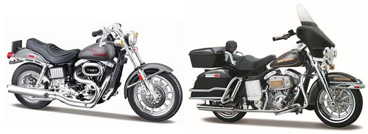 Pack de 2 motos des années 70 (Harley-Davidson Duos) - 37301-00/70