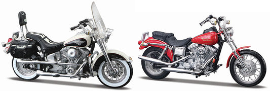 Pack de 2 motos Harley-Davidson des années 90 - 37301-00/90