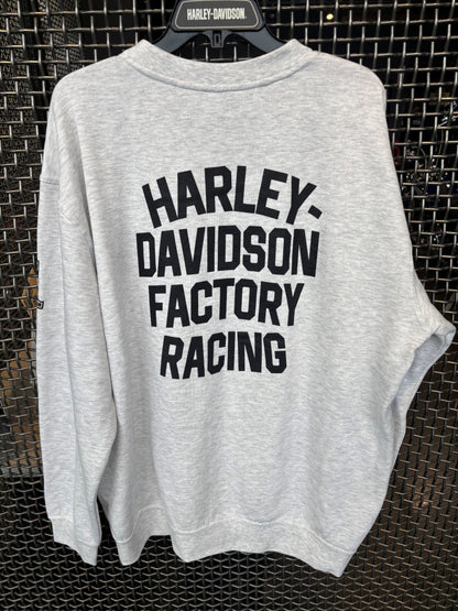CHANDAIL POUR HOMME RACING FACTORY, GRIS - CHANDAIL-GRIS