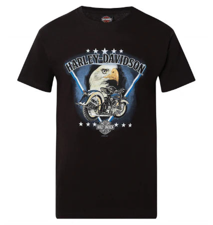 T-shirt à manches courtes pour homme Harley-Davidson® Eagle Struck | Noir 40291720