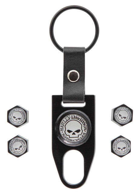 Couvercles de tige de valve et porte-clés Harley-Davidson (4530-G)