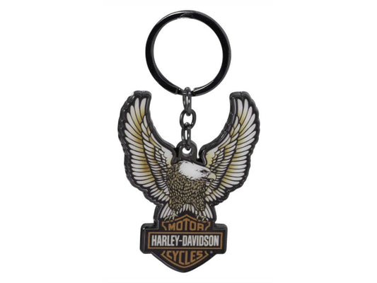 Porte-clés Harley-Davidson « Aigle bombé avec logo B&S » - 4621