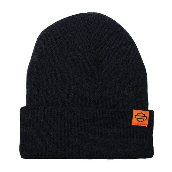 TUQUE WOVEN LABEL BLACK AND ORANGE ÉDITION LIMITÉE - 50290120