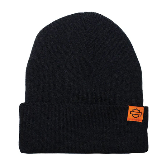 TUQUE WOVEN LABEL BLACK AND ORANGE ÉDITION LIMITÉE - 50290120