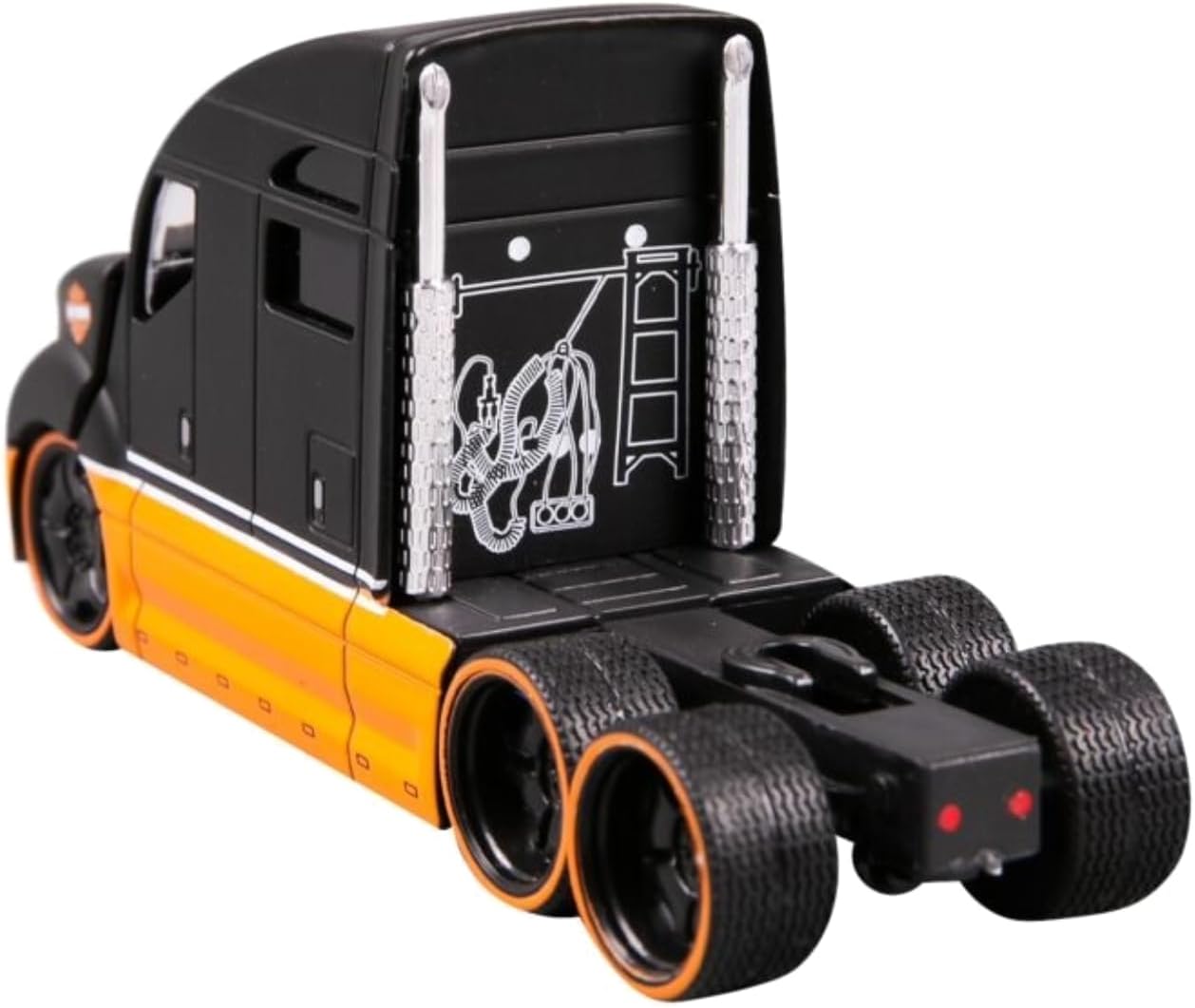 Camion Harley Davidson Custom Haulers Maisto noir à l'échelle 1/64 - 11516-HD NOIR