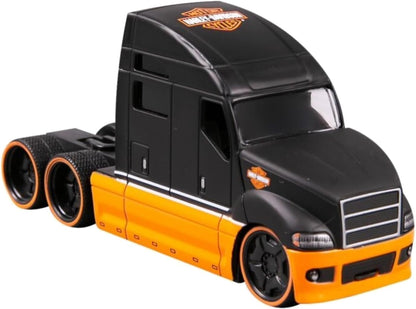 Camion Harley Davidson Custom Haulers Maisto noir à l'échelle 1/64 - 11516-HD NOIR
