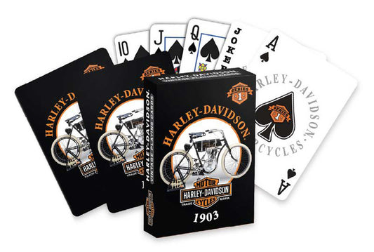 Cartes à jouer en plastique Harley-Davidson® Vintage HD Collection - 635-CARD
