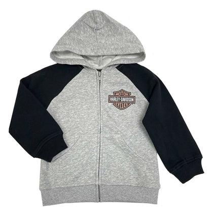 Sweat à capuche H-D® pour petites filles, motif Bar & Shield - 6529342