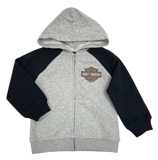Sweat à capuche H-D® pour petites filles, motif Bar & Shield - 6529342