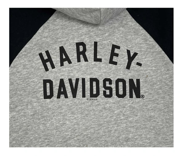Sweat à capuche H-D® pour petites filles, motif Bar & Shield - 6529342