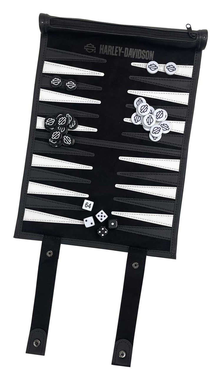 Jeu de backgammon de voyage enroulable Harley-Davidson® Off Road -  66303