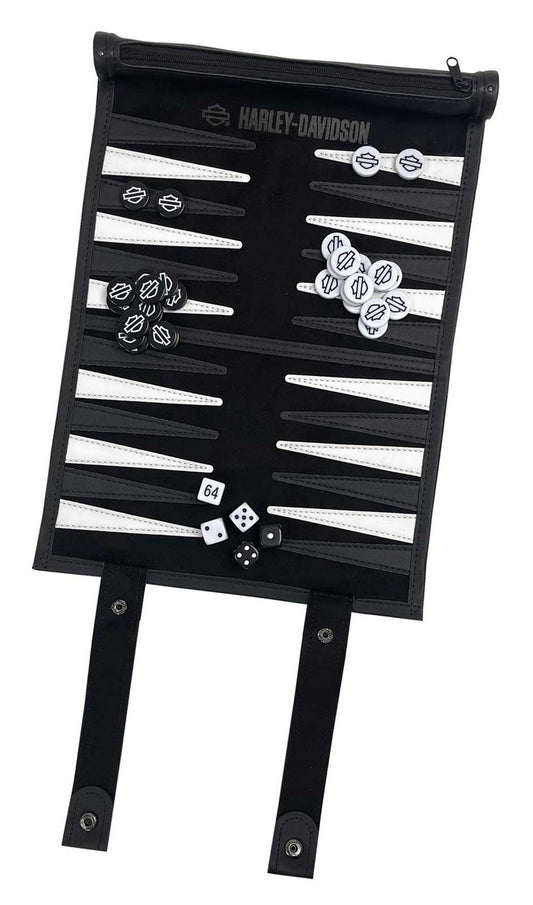 Jeu de backgammon de voyage enroulable Harley-Davidson® Off Road -  66303