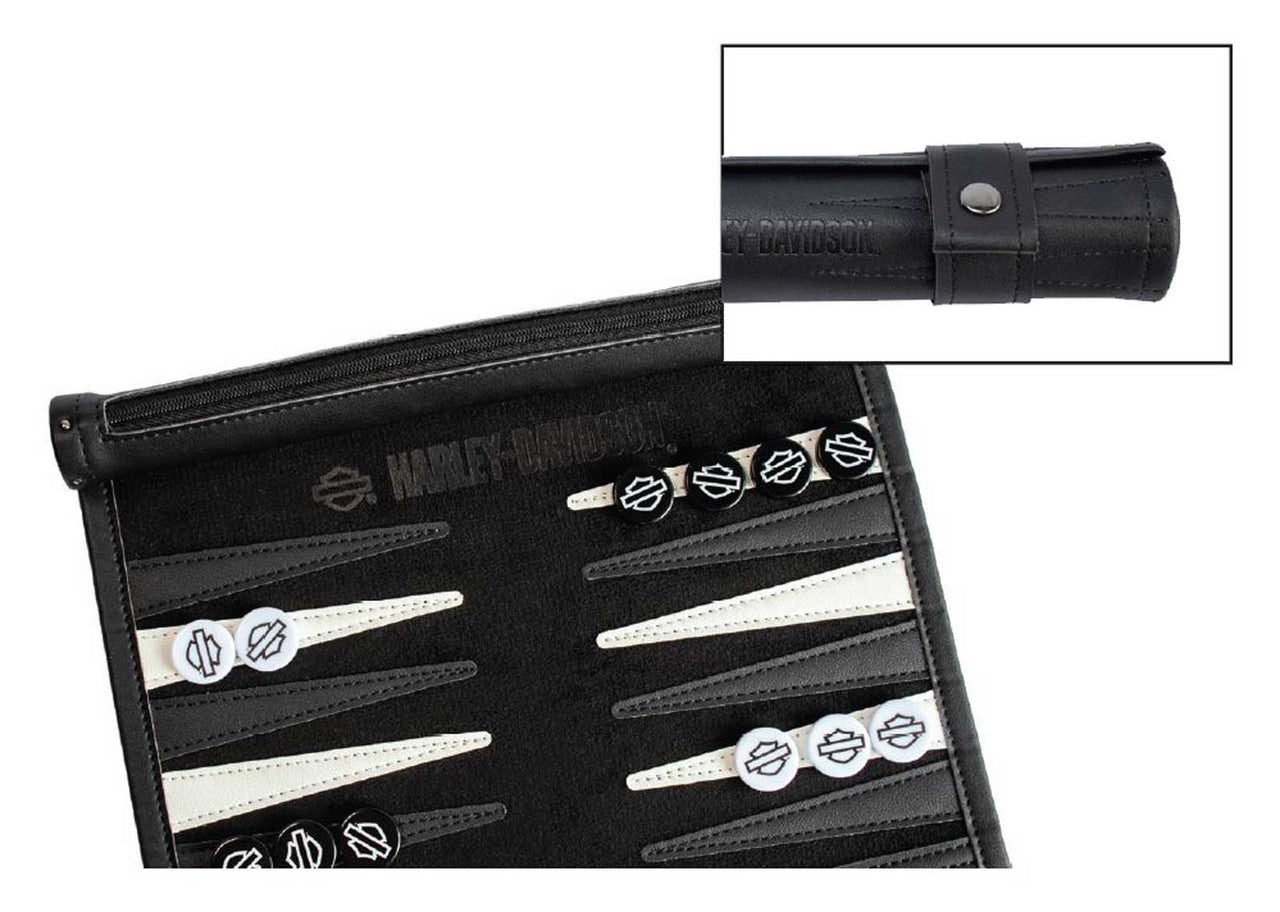 Jeu de backgammon de voyage enroulable Harley-Davidson® Off Road -  66303