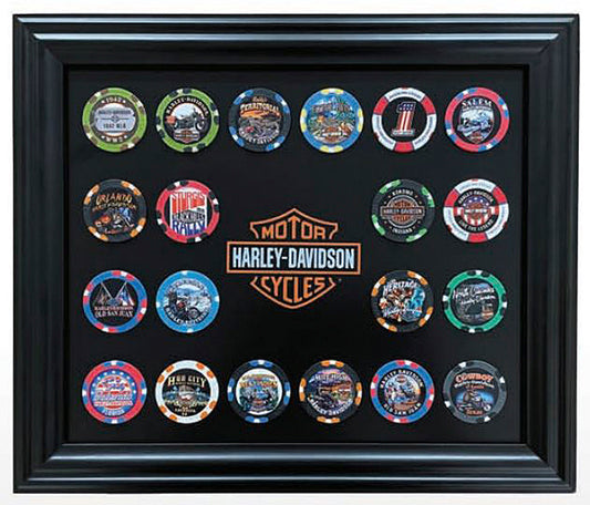 Cadre de collection de jetons Harley-Davidson (6912)