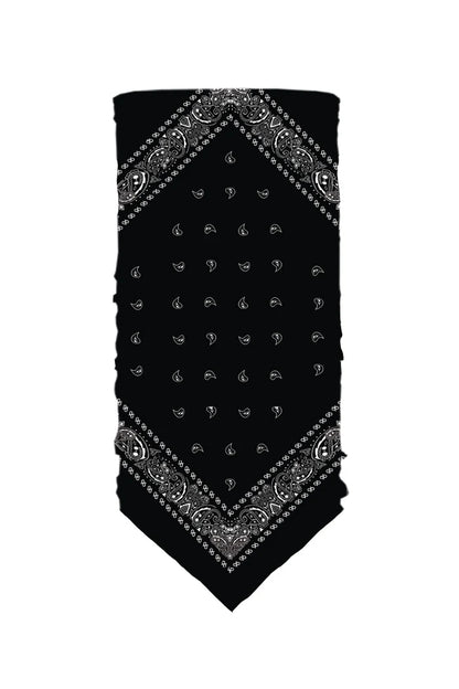 Bandana noir, tube de bandana - 80005