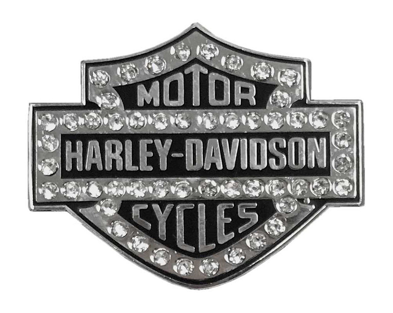 Harley-Davidson® 1,25 po. B&S en strass, finition argentée -  8009205