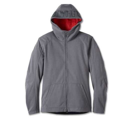 JACKET-DEFLECTOR 2,HOODED,TEXTILE,GREY