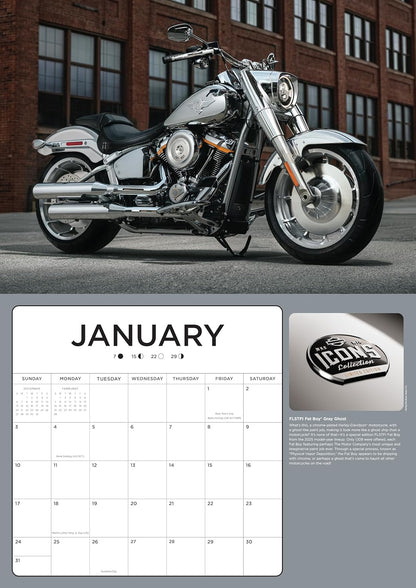 Harley-Davidson 2027 17x12 : Calendrier de 16 mois – 9798317901288