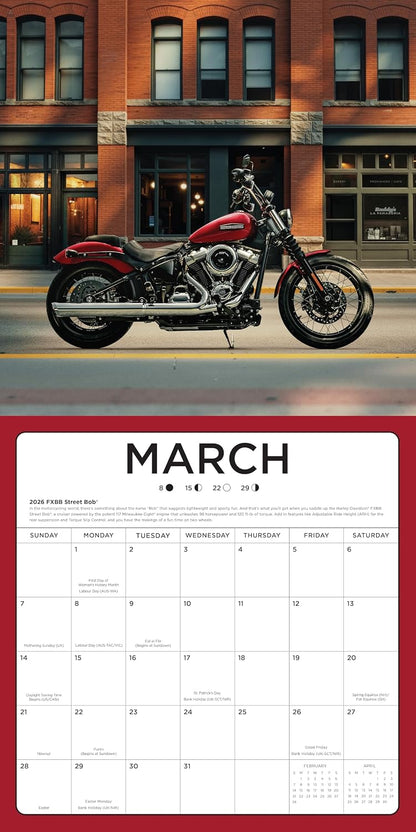 Calendrier Harley-Davidson 2027 12x12  - 9798317901271