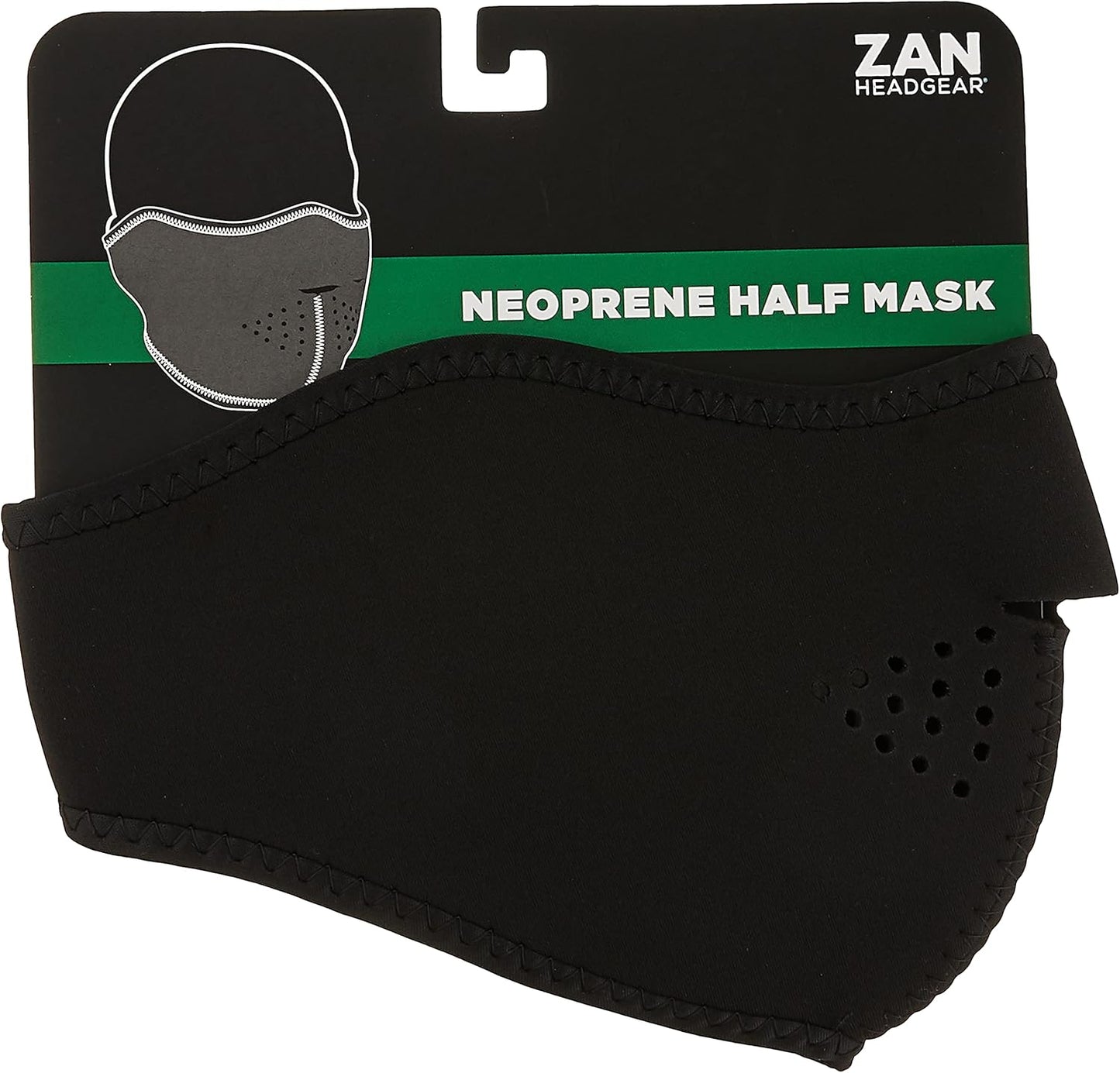 BLACK NEOPRENE HALF MASK