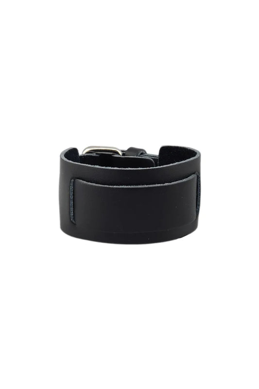 Cuir noir uni de haute qualité - 84070