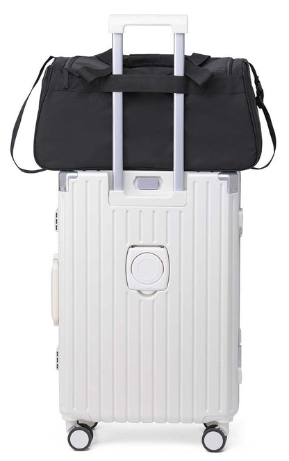 Sac de sport H-D® Crinkle B&S en nylon avec poche latérale pour chaussures - 90331-BLACK