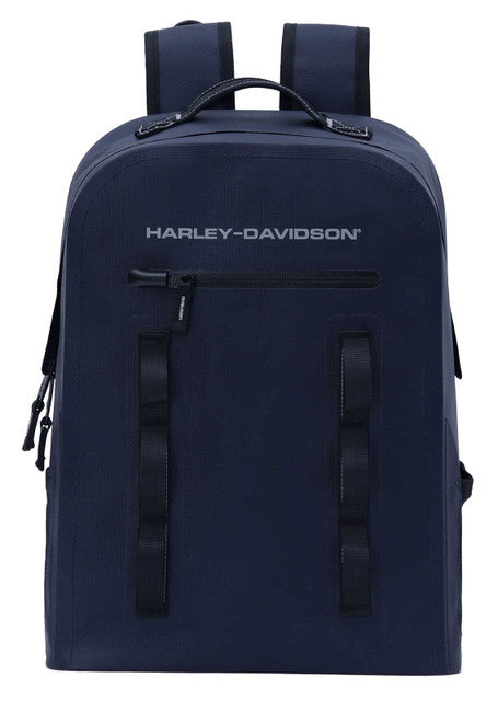 Sac à dos étanche Harley-Davidson®, logo HD et bretelles réglables – Bleu (90615-Blue)
