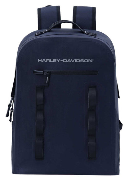 Sac à dos étanche Harley-Davidson®, logo HD et bretelles réglables – Bleu (90615-Blue)