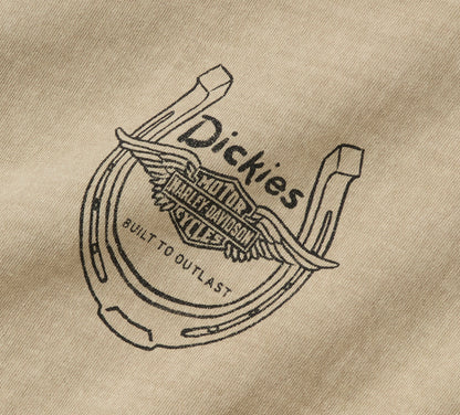 T-shirt Dickies x HD Horsepower pour homme, teint en pigments épais - 96095-26VM