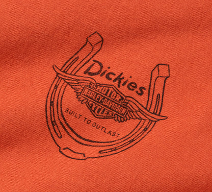 T-shirt Dickies x HD Horsepower pour homme, teint en pigments épais - 96096-26VM