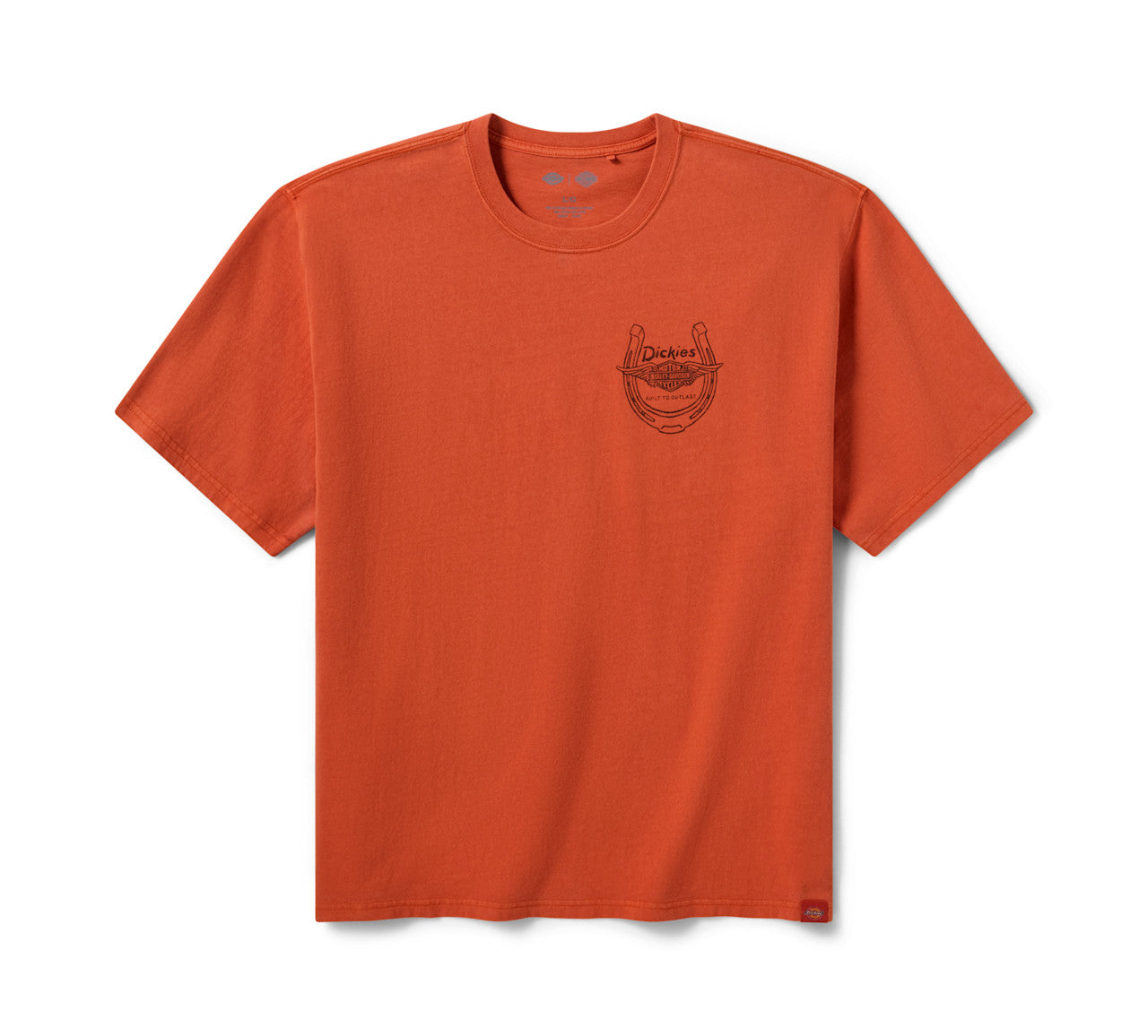 T-shirt Dickies x HD Horsepower pour homme, teint en pigments épais - 96096-26VM