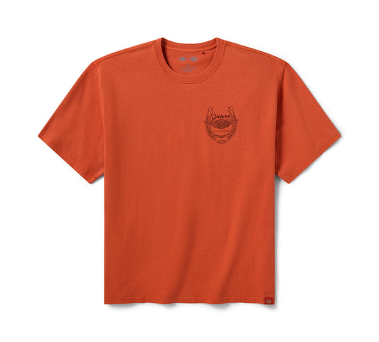 T-shirt Dickies x HD Horsepower pour homme, teint en pigments épais - 96096-26VM