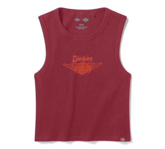 Débardeur côtelé Dickies x HD Winged B&S pour femme - 96109-26VW