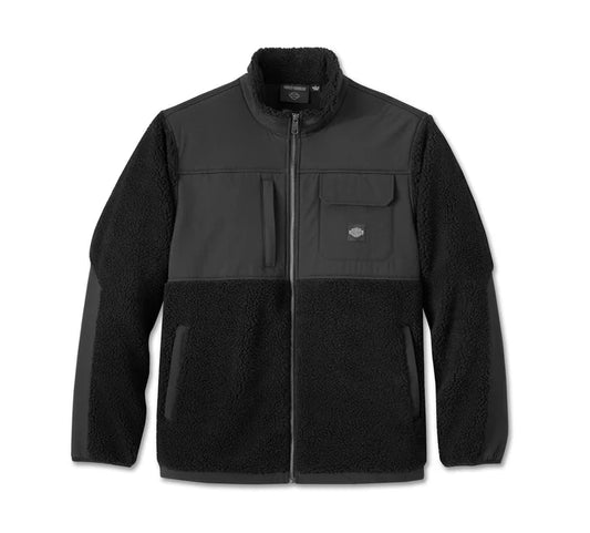 Veste zippée intégrale Harley-Davidson Sherpa - Harley Black