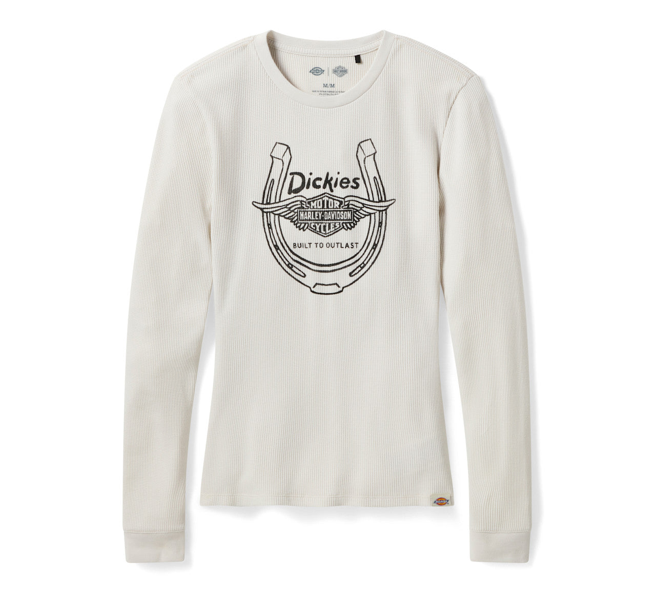 T-shirt thermique à manches longues Dickies x HD Winged Horseshoe pour femme - 96111-26VW