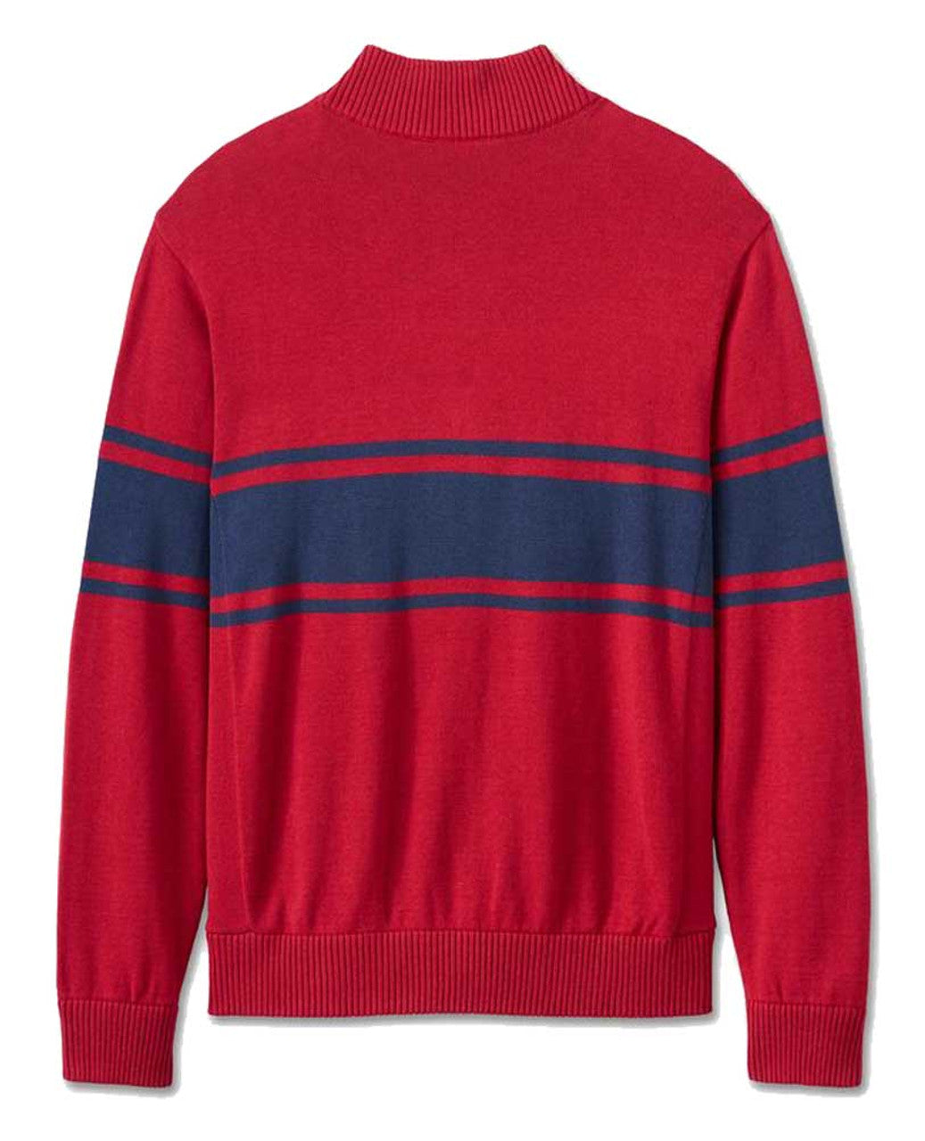 Pull en laine à col montant et fermeture éclair 1/4 pour homme - 96119-25VM