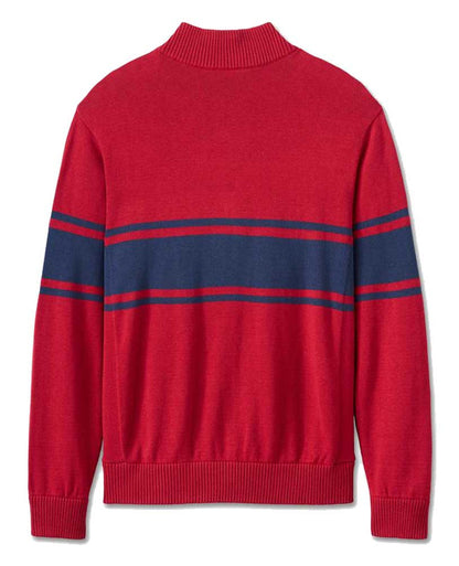 Pull en laine à col montant et fermeture éclair 1/4 pour homme - 96119-25VM