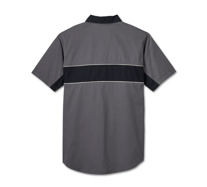 Chemise à manches courtes pour homme « The Garage Mechanic » - Quiet Shade - 96150-25VM