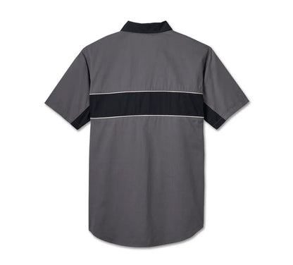 Chemise à manches courtes pour homme « The Garage Mechanic » - Quiet Shade - 96150-25VM