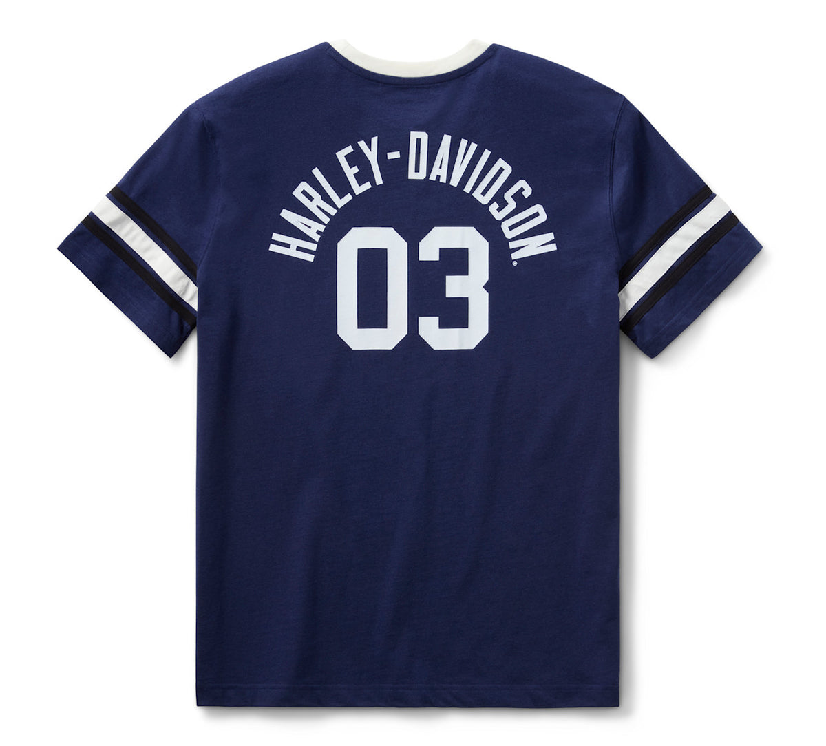 T-shirt à rayures sur manches HD Essential pour homme '03 - 96154-26VM