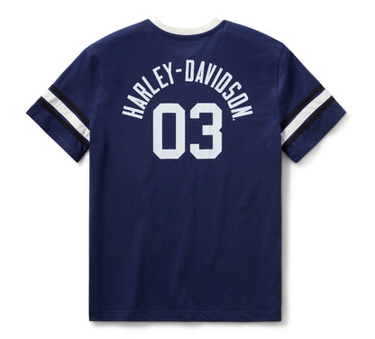 T-shirt à rayures sur manches HD Essential pour homme '03 - 96154-26VM
