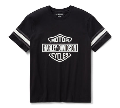 T-shirt à rayures sur manches HD Essential pour homme '03 - 96155-26VM