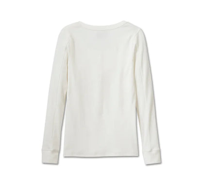 Henley intemporel à manches longues pour femme - 96167-25VW