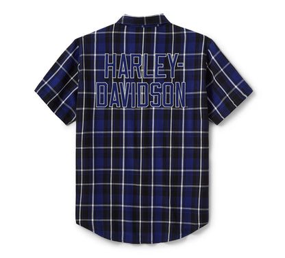 Chemise à carreaux à manches courtes pour homme HD Essential - 96188-26VM