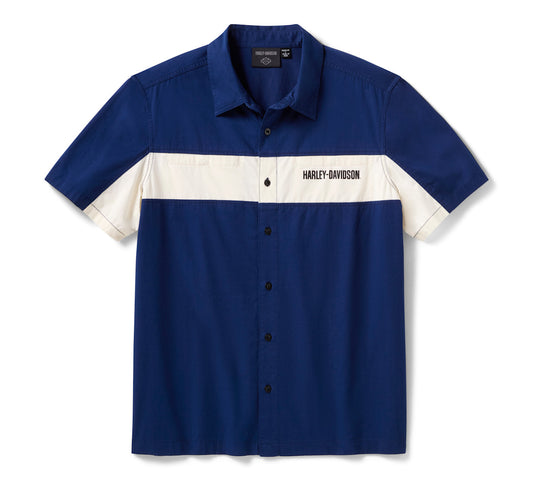 Chemise de mécanicien HD Essential Color Blocked pour homme - 96191-26VM