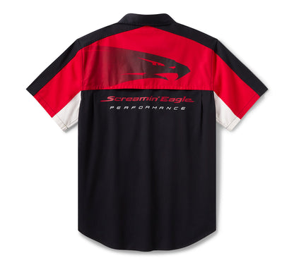 Chemise de mécanicien à manches courtes ventilée Screamin' Eagle pour homme - 96297-26VM