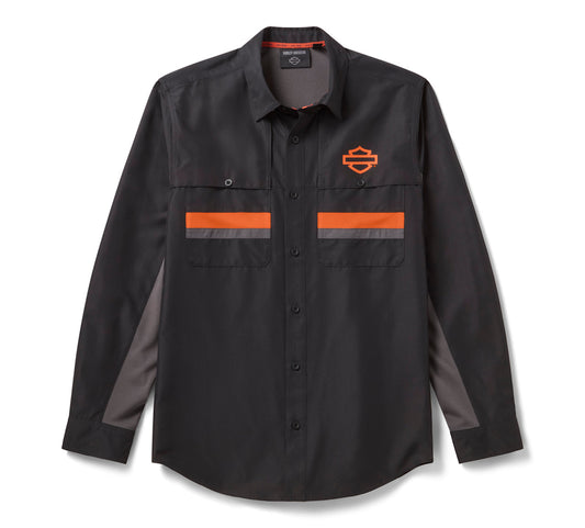Chemise respirante unie H-D TECH pour hommes - 96299-26VM